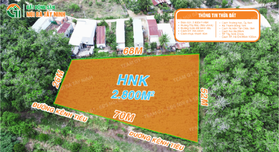 013 - 🔥 NGUYÊN LÔ 2.800M² HNK – GIÁ NGỘP CHỈ 1 TỶ (≈ 360TR/1000M²) Mặt tiền 70m bờ kênh – Sát KDC Thạnh Đông, Tân Châu – Cách nhựa chỉ 40m – Sổ sẵn