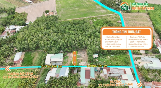 018 - 🏡 Lô đất sát ranh Thị trấn Dương Minh Châu – Khu Dân Cư, giá chỉ 370 triệu 💰