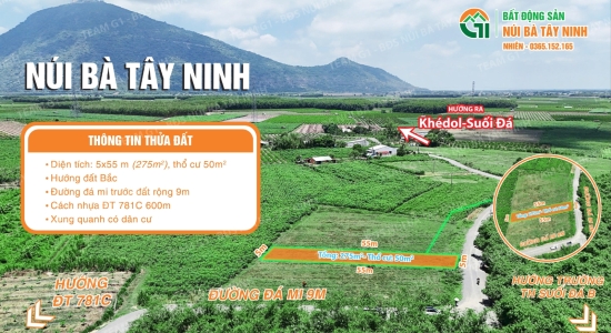 008 - 🔥 NỀN ĐẤT VIEW NÚI BÀ GIÁ CỰC MỀM – CHỈ 310 TRIỆU 🔥