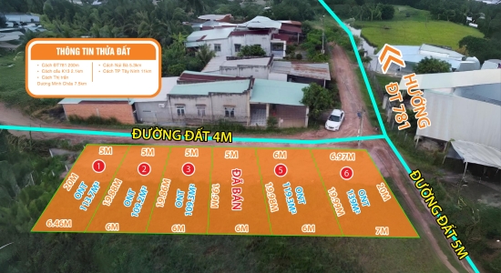 028-SỈ & LẺ 5 LÔ ĐẤT VỊ TRÍ THUẬN LỢI - CÁCH UB,CHỢ, TRƯỜNG HỌC XÃ PHAN CHƯA TỚI 1KM