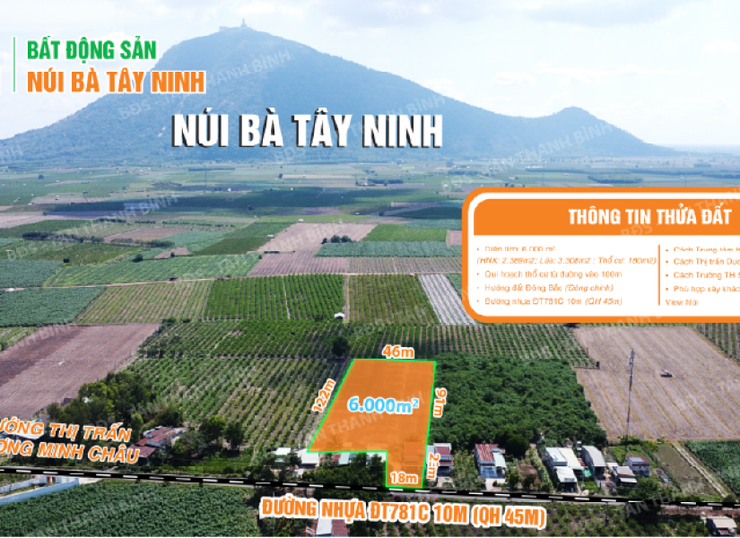 005 -  6.000m² - NHÀ MẶT TIỀN ĐƯỜNG KINH DOANH 10M ĐT781C_KDL TL NÚI BÀ_TT DƯƠNG MINH CHÂU