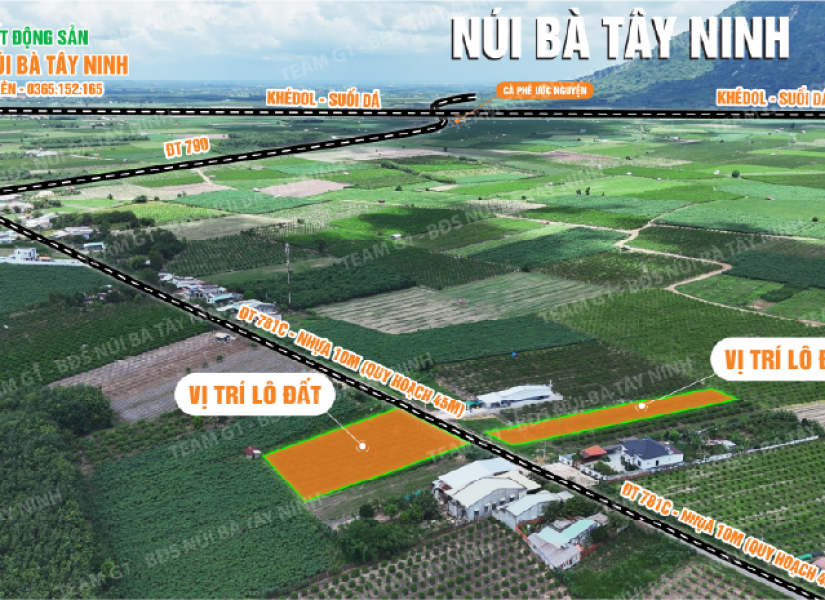 014 - 🔥 MẶT TIỀN KINH DOANH – DIỆN TÍCH LỚN – VIEW CHÍNH DIỆN NÚI BÀ – TRỤC ĐƯỜNG NHỰA DÂN SINH DT781C QH 45M– GIÁ CHỈ TỪ 1.6 TRIỆU/M² - 2.8 TRIỆU/M²🔥