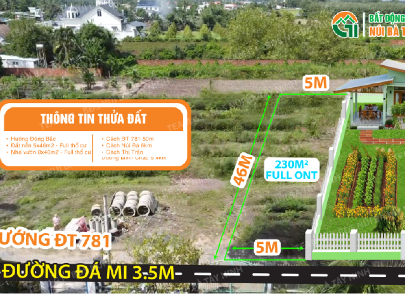 011 - 🔥 LÔ ĐẤT DUY NHẤT – CÁCH NHỰA 781 CHỈ 50M – GẦN CHỢ & UBND XÃ PHAN – FULL THỔ CƯ - GIÁ CHỈ 450 TRIỆU 🔥