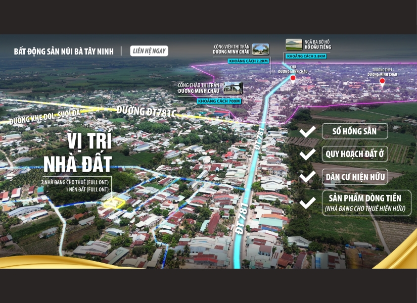 032-ĐẤT GẦN CỔNG CHÀO THỊ TRẤN DƯƠNG MINH CHÂU