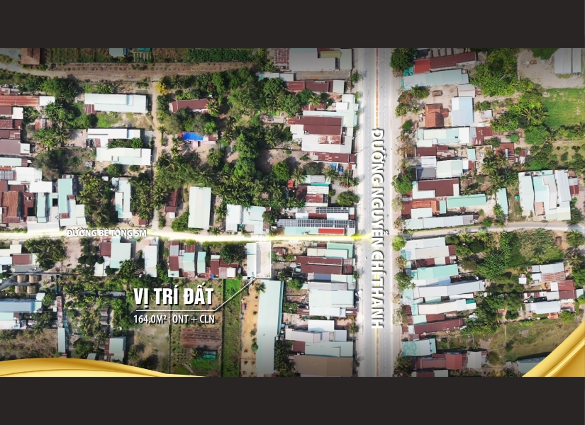 035-ĐẤT THỊ TRẤN DƯƠNG MINH CHÂU – 7,5m x 21m – CÁCH NHỰA NGUYỄN CHÍ THANH CHỈ 70m