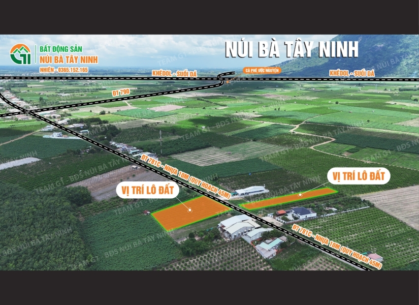 014 - 🔥 MẶT TIỀN KINH DOANH – DIỆN TÍCH LỚN – VIEW CHÍNH DIỆN NÚI BÀ – TRỤC ĐƯỜNG NHỰA DÂN SINH DT781C QH 45M– GIÁ CHỈ TỪ 1.6 TRIỆU/M² - 2.8 TRIỆU/M²🔥