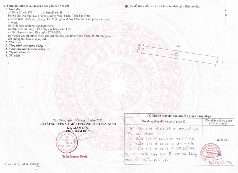 024-🔥🔥 CHỈ 900 TRIỆU – SỞ HỮU NGAY 1.000M² ĐẤT ĐẸP, CÓ 200M² THỔ CƯ – GẦN NÚI BÀ TÂY NINH 🔥🔥