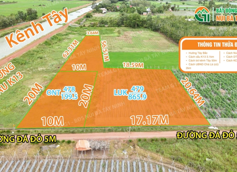 023-🏞 MỞ CỬA NHÌN KÊNH TÂY, QUAY LẠI THẤY NÚI BÀ – VIEW CÓ 1-0-2 TẠI XÃ CHÀ LÀ (CŨ), CẦU KHỞI (MỚI) - TÂY NINH 🏡