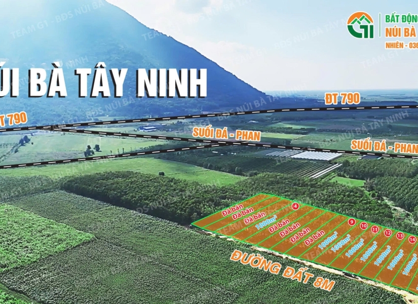 025-​ SỞ HỮU NGAY 16 LÔ SÀO ĐẸP TẠI XÃ PHAN – GẦN NÚI BÀ TÂY NINH – CHỈ 550 TRIỆU/LÔ   ​