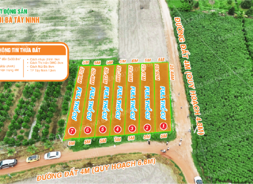 015 - 🔥 7 LÔ ĐẤT 150M² FULL THỔ CƯ – ĐƯỜNG LỚN QUY HOẠCH 6.8M KDC HIỆN HỮU – GẦN THỊ TRẤN – GIÁ SỈ 300 TRIỆU/LÔ, GIÁ LẺ TỪ 320-350TRIỆU/LÔ🔥